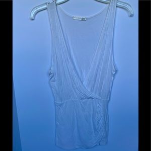 A’GACI Sleeveless White Blouse